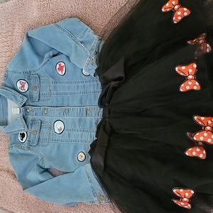 Minnie Mouse Jean Jacket & Tutu Skirt 6X